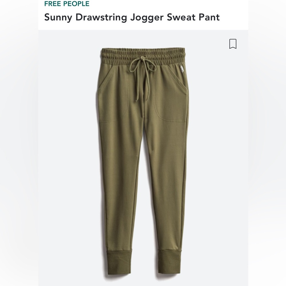 Free People Olive Joggers